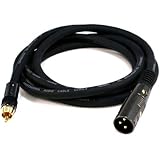 Monoprice 104777 6-Feet Premier Series XLR Male to RCA Male 16AWG Cable