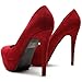 Ollio Women's Platform Shoe Stiletto Faux Suede Classic High Heel Multi Color Pump