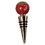Review Katarina Jewelry  / Individual Red Jasper/Brass Wine Bottle Stopper in Genuine Gemstone