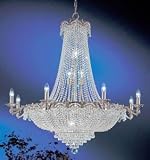 Classic Lighting 1860 CHB S Regency II Chrome with Black patina Chandelier Chrome with Black patina