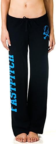 Womens Fastpitch Black Sweats(Medium,Black)