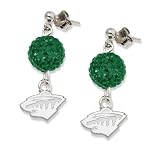 NHL Minnesota Wild LogoArt Ovation Earrings