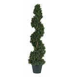 3' Cedar Spiral Artificial Tree Topiary Plant