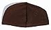 Dark Brown Skull Cap - One-size Machine-knit Muslim Islamic Kufi Takke Peci