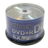 600pcs (1 carton) Gigablock DVD+R 8x Dual Double Layer 8.5GB/240min Silver Shiny Top