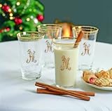 Crystal Signature Series Monogrammed Glasses Set Of Four