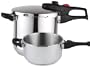 Magefesa Practika Plus Stainless Steel 4 and 6 Quart Super Fast Pressure Cooker Set (3 Piece-Trio)