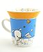 Blue and Yellow Pecanpals Ceramic Cup and Saucer Set