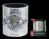 New Orleans Saints Stainless Steel Can Cooler