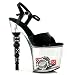 Ellie Shoes Women's 757-POKER 7.5" Dice Heel Sandal