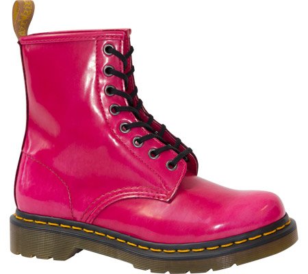 Dr. Martens Women's Vegan 1460 Synthetic Shoe,Hot Pink Cambridge Brush,8 UK/10 M US