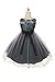 Flower Girls Dress Big Girls’ Multi Sequin Beaded Dress Teal Blue
