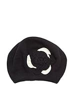 Alice Hannah Gorro Lana Rose Corsage (Negro)