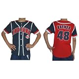 Boys MLB Cleveland Indians - Travis Hafner #48 Baseball Jersey Shirt - COMPLETELY EMBROIDERED (Size: S)