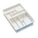 Madesmart 3 by 15 by 11-1/2-Inch Junk Drawer Organizer, White