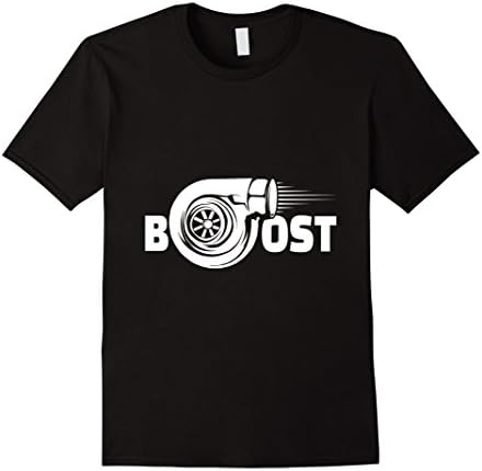 Men's Boost Engine Car Racing Turbo Funny T-Shirt XL Black