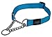 Reflective Nylon Choke Collar; Slip Show Obedience Training Gentle Choker for Medium Dogs, Turquoise
