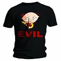 Bravado  Family Guy - Stewie Evil - Black - Mens T-shirt Black