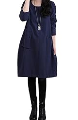 Cotton/Linen  Shirt  Dress