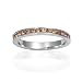 Bling Jewelry Sterling Silver November Birthstone Citrine CZ Eternity Band Ring-7