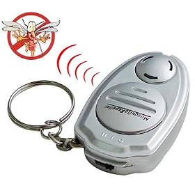 LUPO Portable Sonic Mosquito Repellent Keyring - SILVER