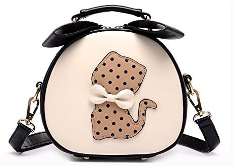 Katloo Girl's Adorable Round Shape Synthetic Leather Shopping Dating Top-Handle Bag and Shoulder Bag