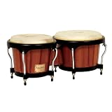 Tycoon Percussion 7 Inch & 8 1/2 Inch Artist Series Hand Painted Bongos - Brown Finish