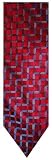 Men's Nicole Miller New York Striped Neck Tie Red and Blue