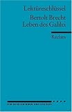 Leben des Galilei - Lekt&uuml;reschl&uuml;ssel. - Unbekannt