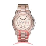 Best Buy Fossil Stella Large Aluminum Watch – Blush Ladies Chronograph Watch