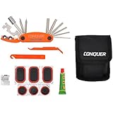 Multi Function Bike Tool with Patch Kit & Tire Levers 18 Function