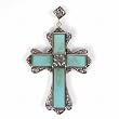 Silver Stone Pendants, Size: 40mm (1.4 inches)