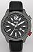 Fossil #CH2741 Men's Silicone Strap World Time GMT Black Dial Watch