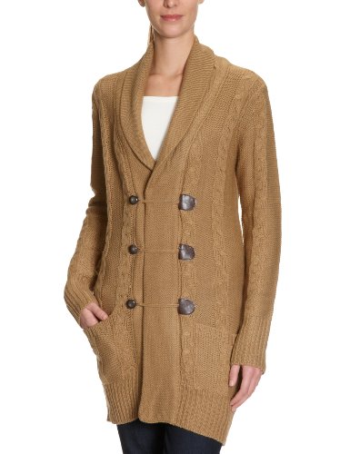 VERO MODA Damen Strickjacke 10064999, Gr. 42 (XL), Beige (DARK SAND) Preisvergleich