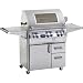 Fire Magic Echelon Diamond E790 Propane Gas Grill With Single Side Burner, One Infrared Burner And Magic View Window On Cart