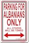 Albania - Parking Signs-8"x12" Metal