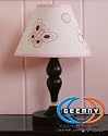 GEENNY Lamp Shade For Boutique Pink Brown Butterfly CRIB BEDDING SET