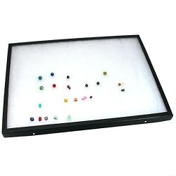 Glass Top Jewelry Coin Gemstone Display Case 12" New