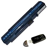 Acer Aspire One Blue 5200mAh 6 Cells Replacement Laptop Battery P/N: UM08A71 UM08A72 UM08A73 UM08A74 UM08B71 UM08B72 UM08B73 UM08B74 come with a USB 2.0 SD Card reader as a free gift w/ Free Super Saver shipping