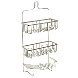 Zenith Products Over the Family Sized Shower Caddy, Brushed Nickel