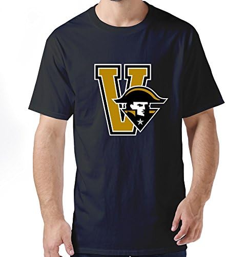 Kuangshi Men's Vanderbilt University O-neck T-shirts XS Black