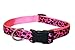 Large Pink Leopard Dog Collar: 1