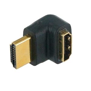 【クリックでお店のこの商品のページへ】ハイパーツールズ HDMI L字型アダプタ 270°(オス・メス) HH05-R2-G