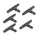 uxcell Plastic Fish Tank 3 Way Tee Adapters Aquarium Air Tubing Connectors 5 Pcs Black