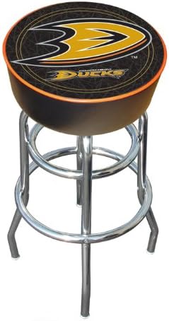 NHL Anaheim Ducks Padded Swivel Bar Stool