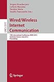 Wired/Wireless internet communication : 10th international conference, WWIC 2012, Santorini, Greece, June 6-8, 2012 : proceedings