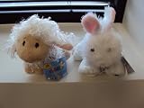 Webkinz Lil'kinz White Rabbit & Lil'kinz Lamb Plush Set of 2