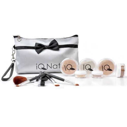 IQ Natural 12pc XL Mineral Makeup Set with Cosmetic Bag!