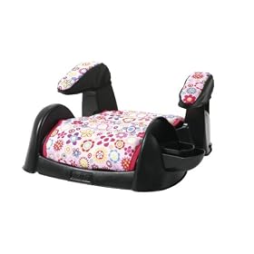 Cosco Belt Positioning Backless Booster Car Seat, Poppies