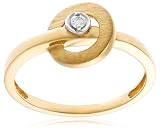 14k Yellow Gold Fleur-De-Lis Diamond Ring (.03 ct, I-J Color, I2 Clarity), Size 7